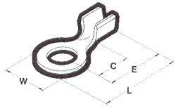 Nichifu Strip Chain Terminals: Rings     Lineart