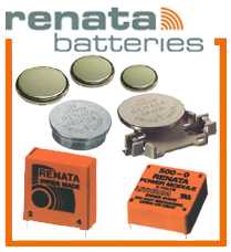 Renata Lithium coin cell batteries